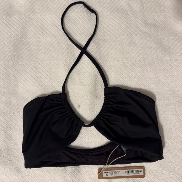 SWIMS SIGNATURE SWIM HALTER BIKINI TOP- Onyx - Picture 2 of 8